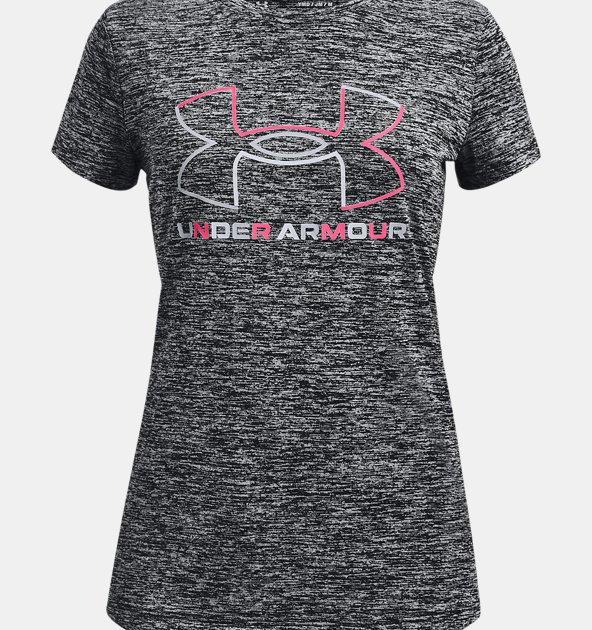 Under Armour Girls' UA Tech Big Logo Twist Short Sleeve